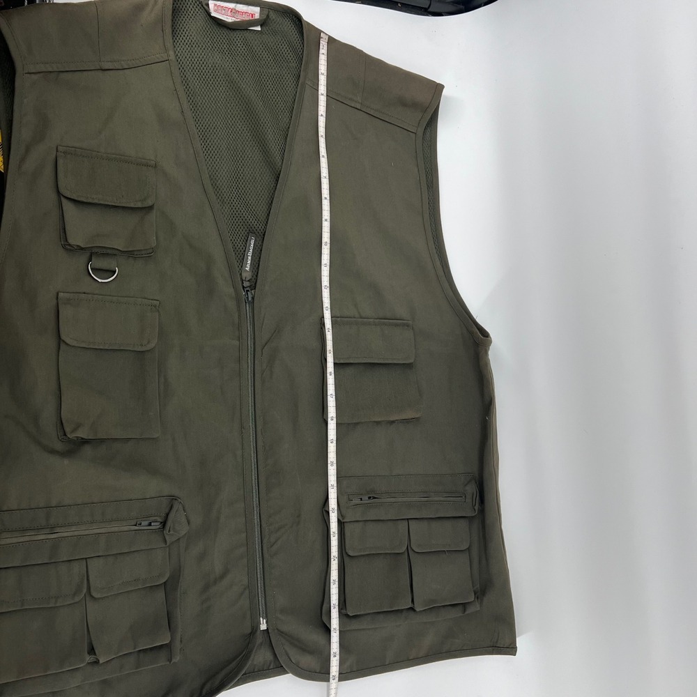 Armi & Bagagli by Stavolo Mens Hunting Fishing Safari Vest Olive Green Cotton XL - Picture 8 of 11